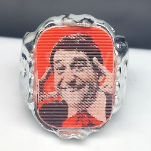 Vintage 1960s Soupy Sales Lenticular Flicker Ring Gumball Machine Toy Retro TV Collectible