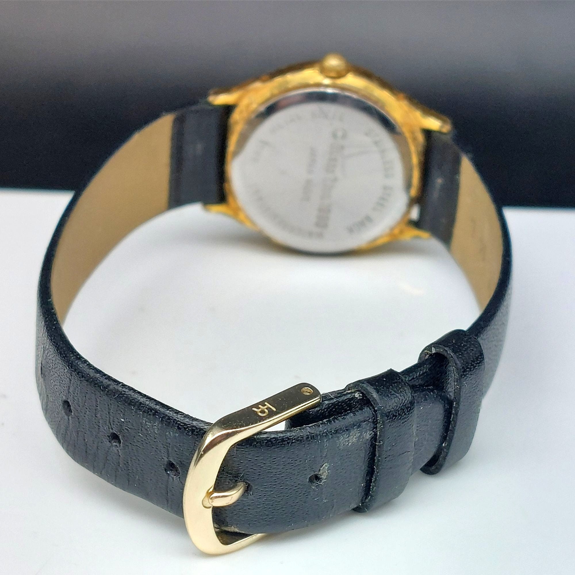 Vintage 1990 Guess Inc. Quartz Watch With Black Leather  display picture 1