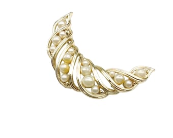 Broche lune Broche lune de style Art nouveau, homme sur la lune texturé plaqué argent - Canada