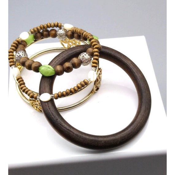 Vintage Bundle of Bohemian Bracelets, Bracelet Lo… - image 3