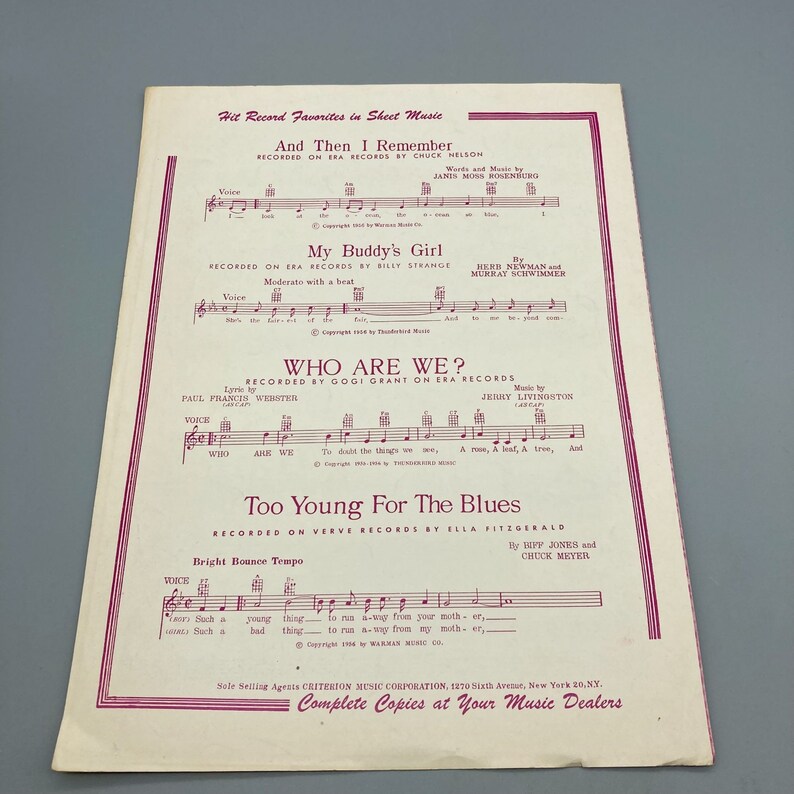 Vintage Sheet Music, Wayward Wind by Gogi Grant, Herb Newman and Stan ...