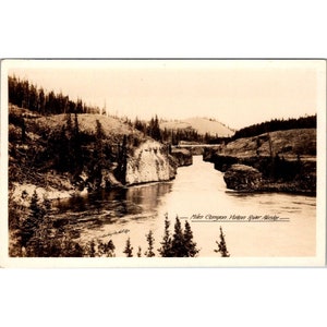 Ancienne carte postale RPPC d'Alaska, Miles Canyon, fleuve Yukon, Gowen Sutton, dos indivis, sans affectation