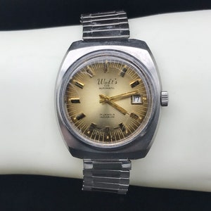 Walts Automatic 17 Jewels Incabloc Men’s Mechanical Watch Date Flex Band