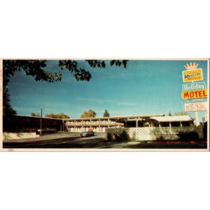 Carte postale surdimensionnée vintage Holiday Motel Winnemucca au Nevada