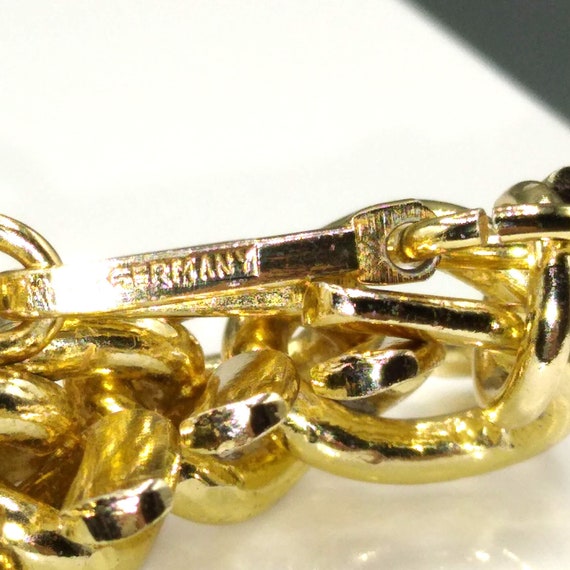 Vintage Barbed Germany Eloxal Choker, Gold Tone S… - image 5