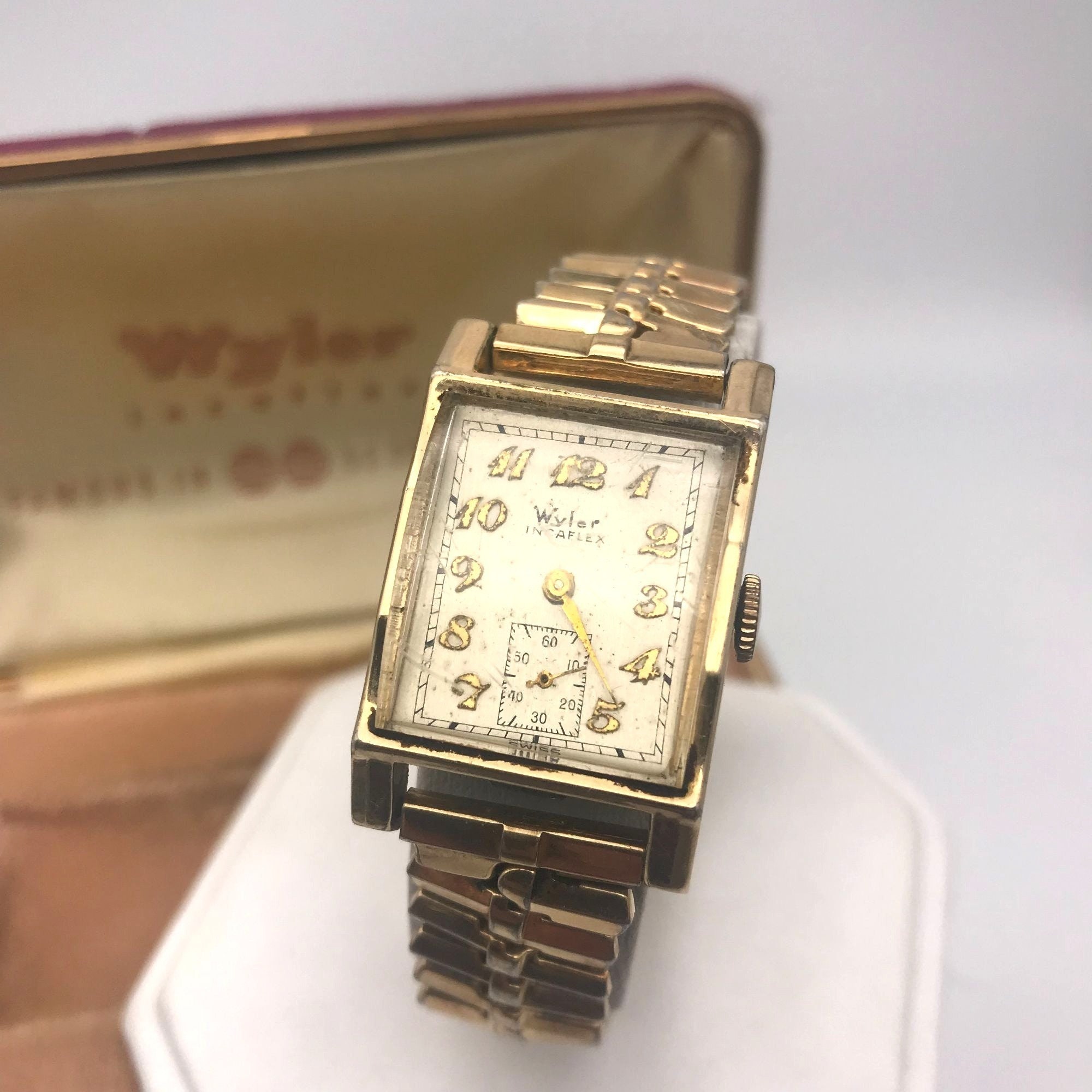 Vintage wyler incaflex watch hot sale