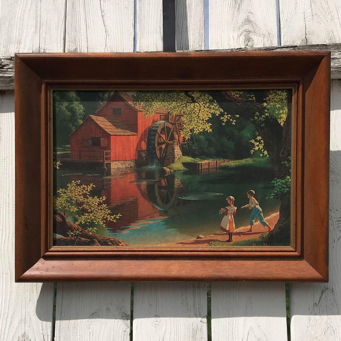 Paul Detlefsen Old Mill Stream Wood Framed Art Print Wall Art Etsy