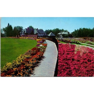 Cartão postal vintage Colorado Chrome, Denver Botanic Gardens do Conservatory