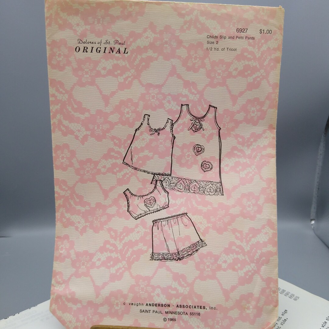 Vintage Sewing PATTERN Dolores of St Paul Original 6927, Intimates 1969 ...