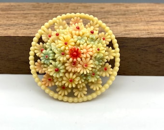 ヴィンテージ サイン入り オーストリア セルロイド フラワー