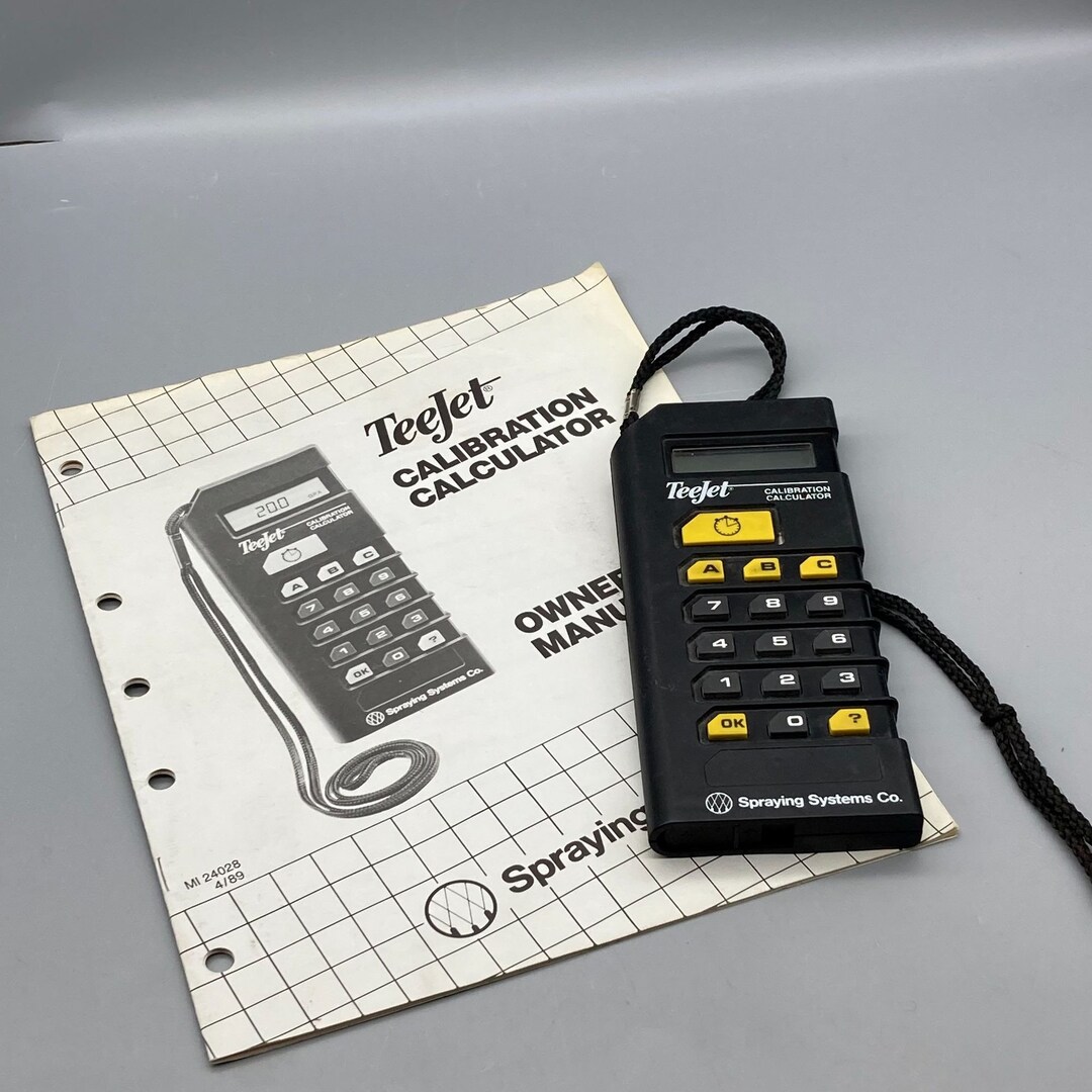 Vintage Teejet Calibration Calculator Spraying Systems MI Etsy