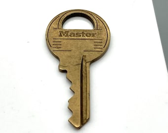 Vintage Master Lock Key Brass
