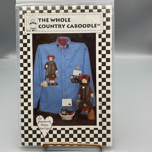 UNCUT Vintage Quilt Sewing Patterns, Housework Makes You Ugly 167 by Whole Country Caboodle, Fabric Applique 1996