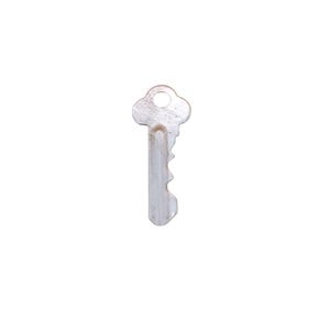 Vintage Silver Metal Key