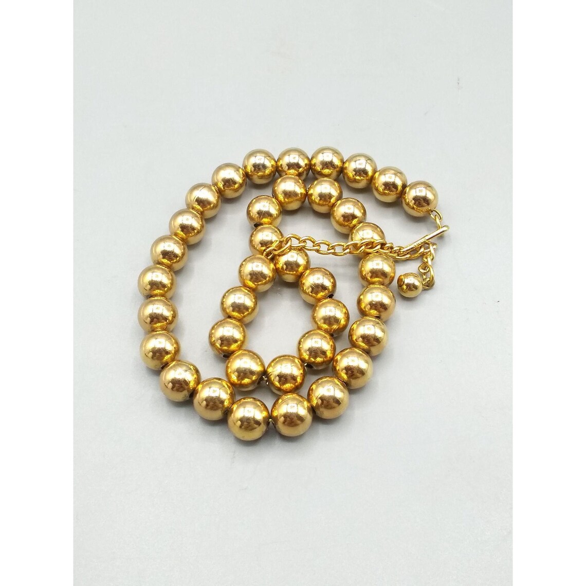 Vintage Napier Golden Ball Necklace Gold Plated Beads Choker Etsy