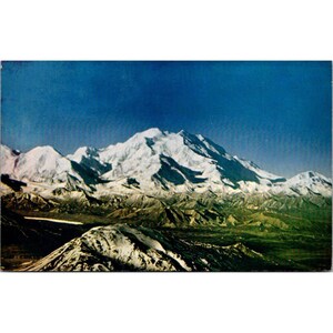 Cartolina d'epoca del Monte McKinley