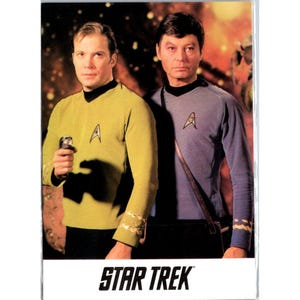 Star Trek Original Series 1994 Postkarte #1203 Captain Kirk & Dr. McCoy Sammlerstück ParaMount Photos
