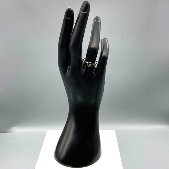 Vintage Glowing Heart Stackable Ring, Sterling Si… - image 3