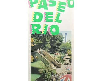 Vintage San Antonio Riverwalk Paseo Del Rio Taxi Führer