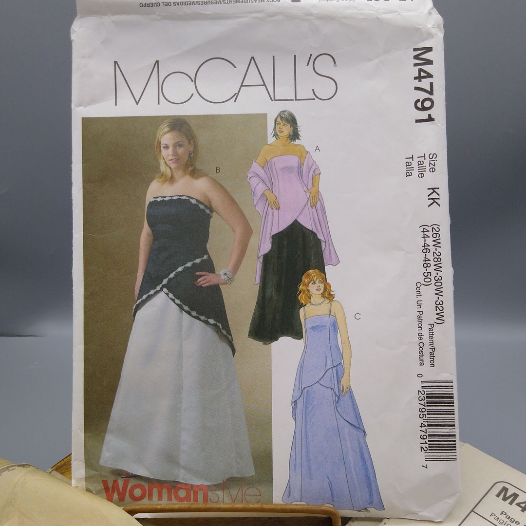 McCall's Patterns M7258 Women's Tops, Skirt & Pants Sewing Pattern - Size KK (26W-32W)