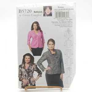 UNCUT Butterick B5720 Womens Jacket Sewing Pattern by Connie Crawford Size M  Plus Size 1X-6X 2011