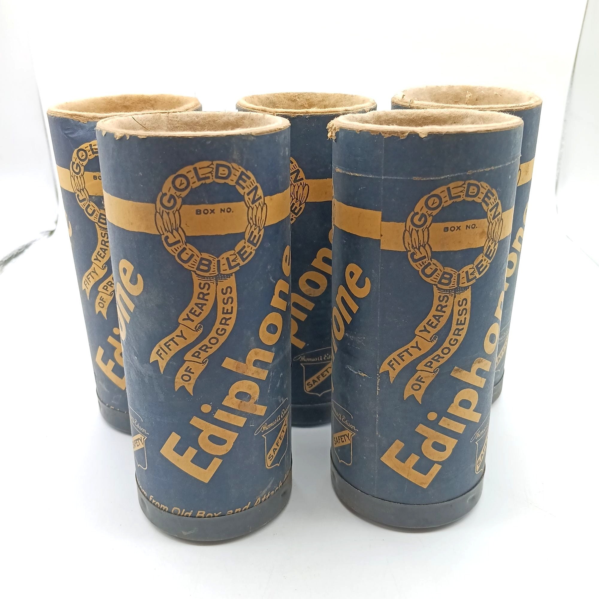 Vintage Ediphone Cylinder Record Holders & Metal Stand - Etsy