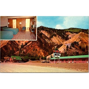 Vintage carte postale de Candy Mountain Motel & Cafe Marysvale Utah 1960s George McLean Photography