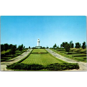 Carte postale vintage Singing Tower Memorial Park Cemetery Sioux City Iowa