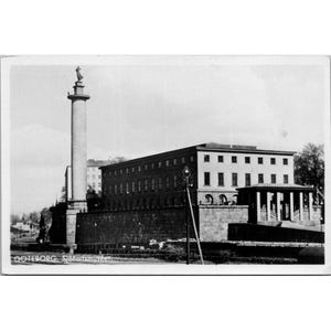 Carte postale suédoise vintage RPPC Göteborg Sjöfartsmuseum Göteborg Maritime Museum Photographie noir et blanc vers les années 1930 inutilisé
