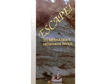 ネブラスカ州ニオブララ川への脱出　ヴィンテージ旅行パンフレット　カヌーアドベンチャーガイド