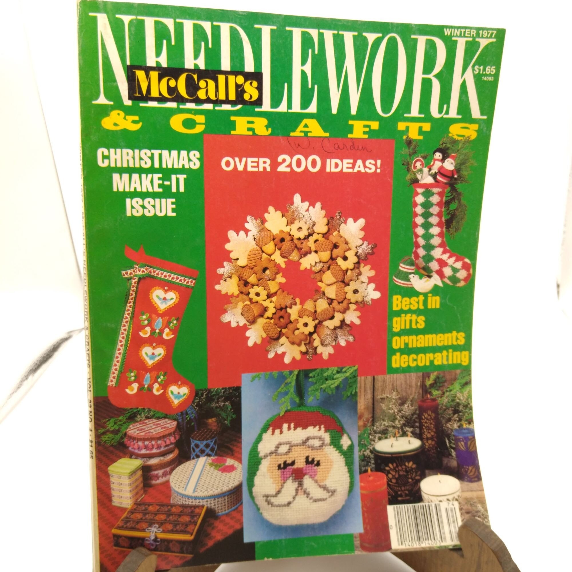 Vintage Craft Patterns, Mccalls Needlework and Crafts Magazine, Winter 1977 Christmas Holiday Etsy