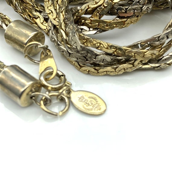 Vintage Premier Designs Woven Chain Necklace, Triple … - Gem