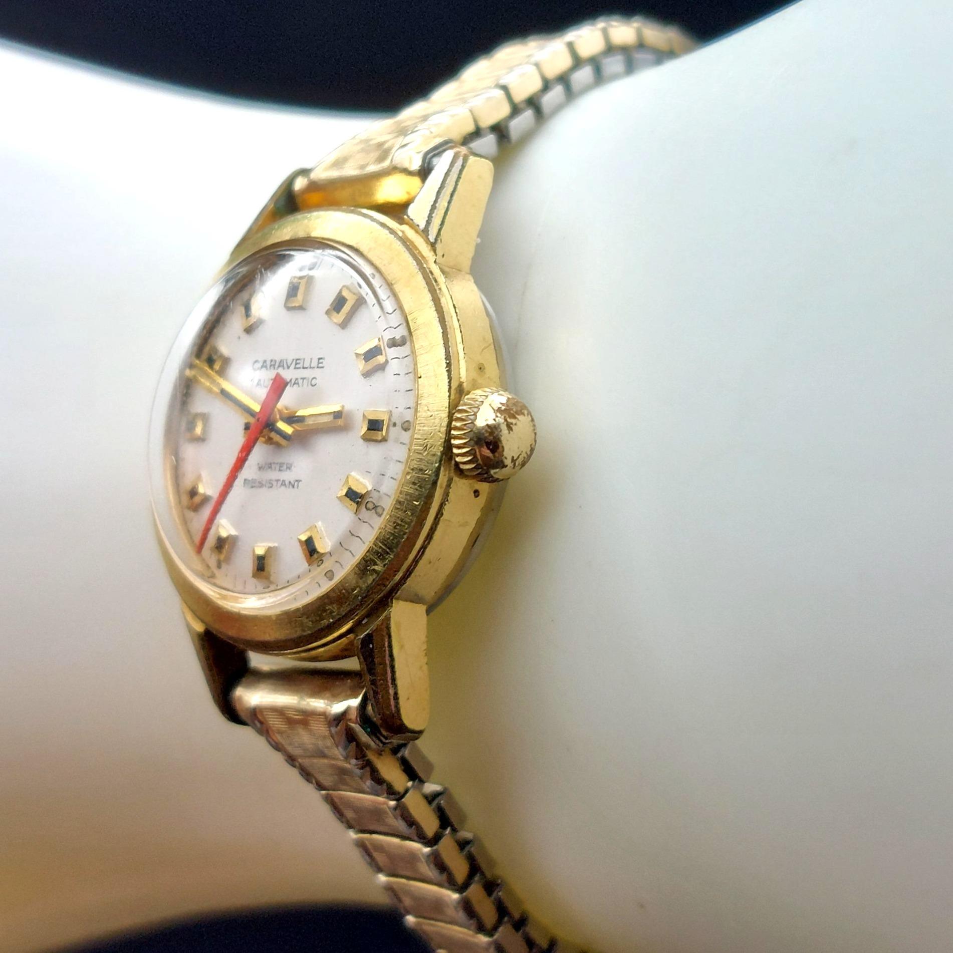 Caravelle N5 1975 Automatic Ladies Watch Gold-tone Swiss  display picture 1