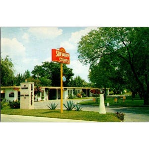 Carte postale vintage motel de Brownsville TX