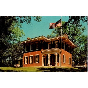 Cartolina vintage cromata dell'Illinois, Grant Memorial Home General US Grant Galena
