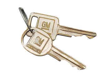 Vintage GM Auto Key Set For 80 General Motors Cars