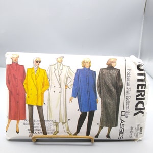UNCUT Vintage Sewing PATTERN Butterick 4044, Misses Classics 1986 Coats, Size 8 10 12