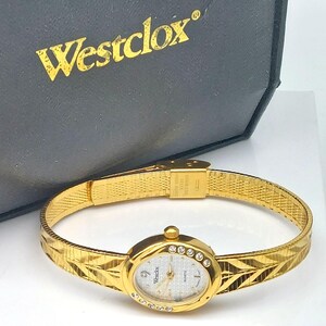 Westclox Vintage 17 Jewels Mechanical Watch Gold Tone Speidel Bracelet Box Westclox 17 Jewels Wristwatches for sale | eBay main image 4