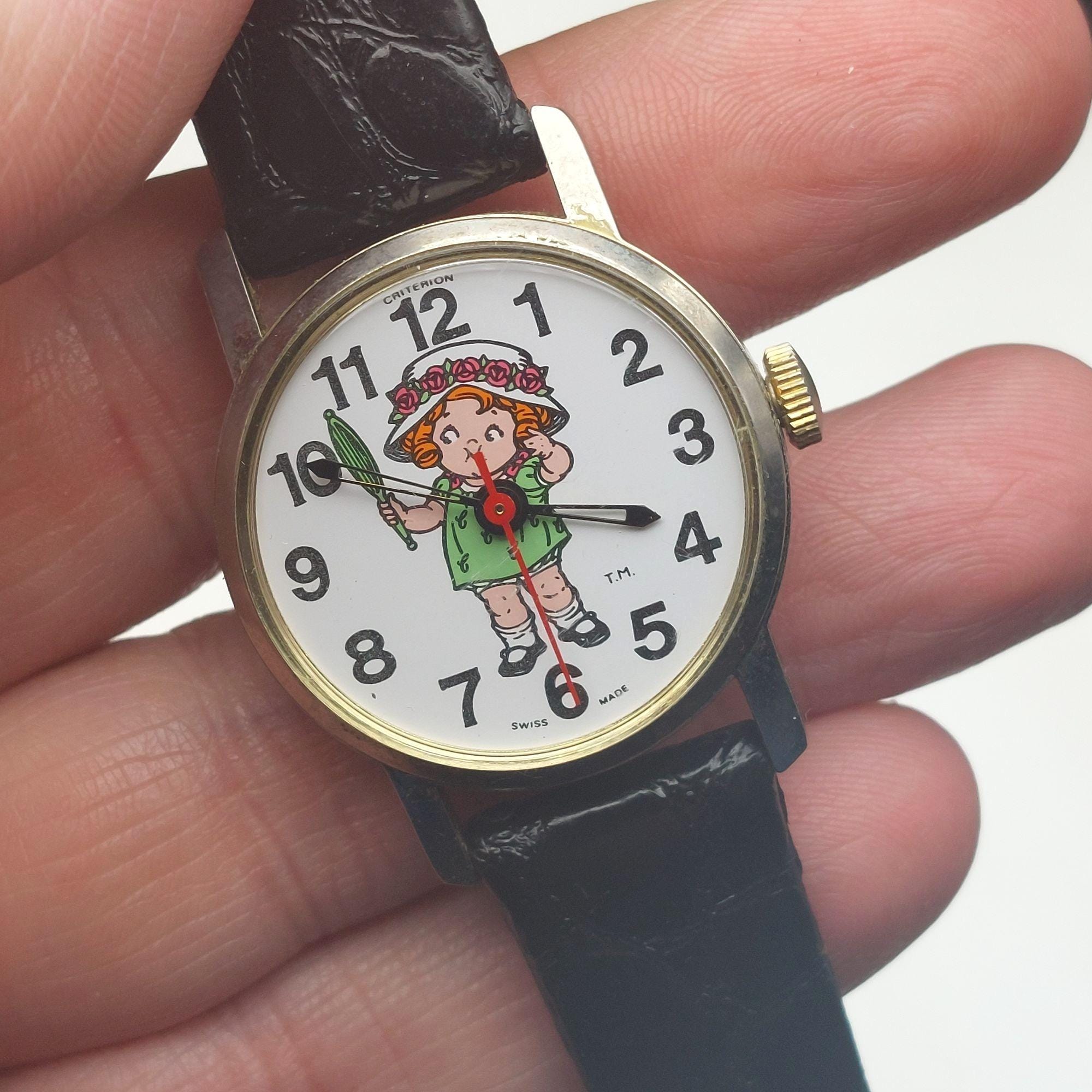 Vintage 1982 Campbell Soup Girl Watch by Criterion Swiss Made Mechanical Wind-Up Vintage 1982 Campbell Soup Girl Watch by Criterion Swiss  main image 4