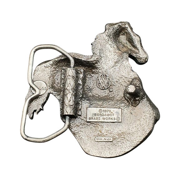 Vintage Bergamot Brass Works Horse Belt Buckle - Etsy Israel display picture 1