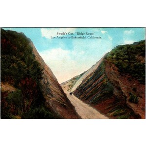 Cartolina d'epoca "Gli svedesi tagliano la cresta" della Western Publishing Co. Los Angeles, California