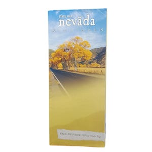 Carte vintage de l'État du Nevada, 2005-2006, guide de voyage officiel, thème ouvert