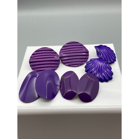 Passionate About Purple Earrings Bundle, Lot of 4 