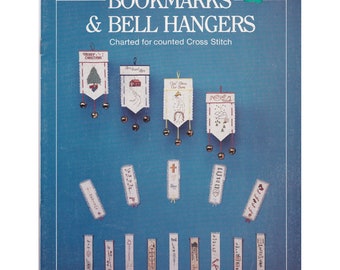 Vintage Cross Stitch Patterns, Bookmarks and Bell Hangers by Muradian and Foster, Mother and Daughter Designs Bk 2, Needlework Booklet 1983