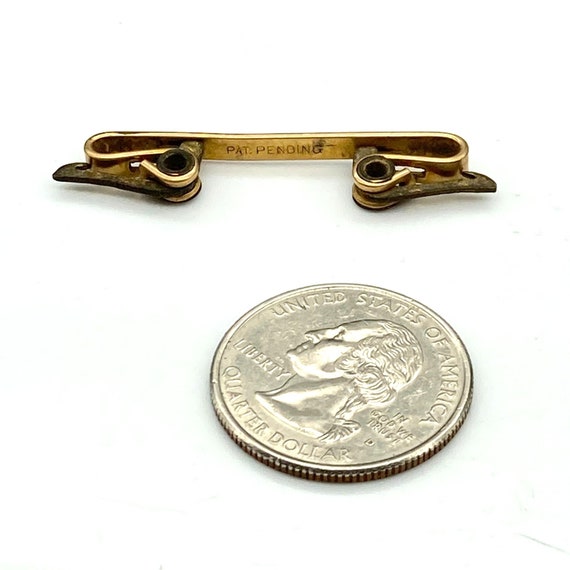 Antique Collar Stay Bar with Hinged Clips, Unique… - image 5