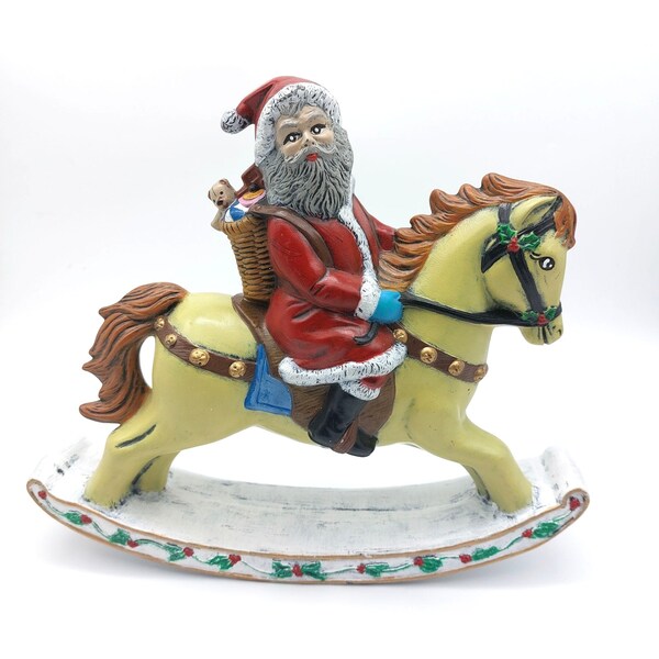 Figurine Horse Santa - Etsy