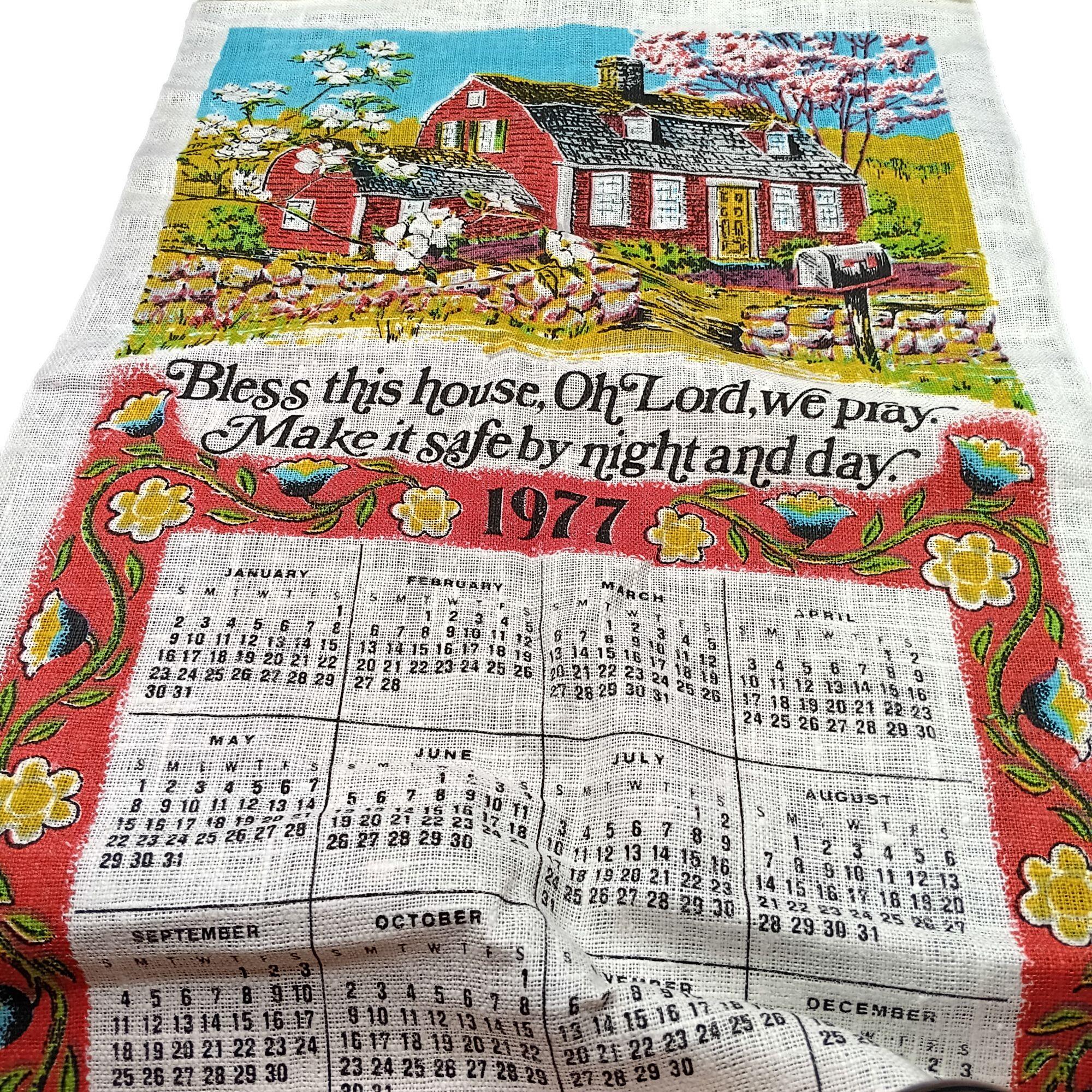 Vintage 1977 calendar - Etsy 日本