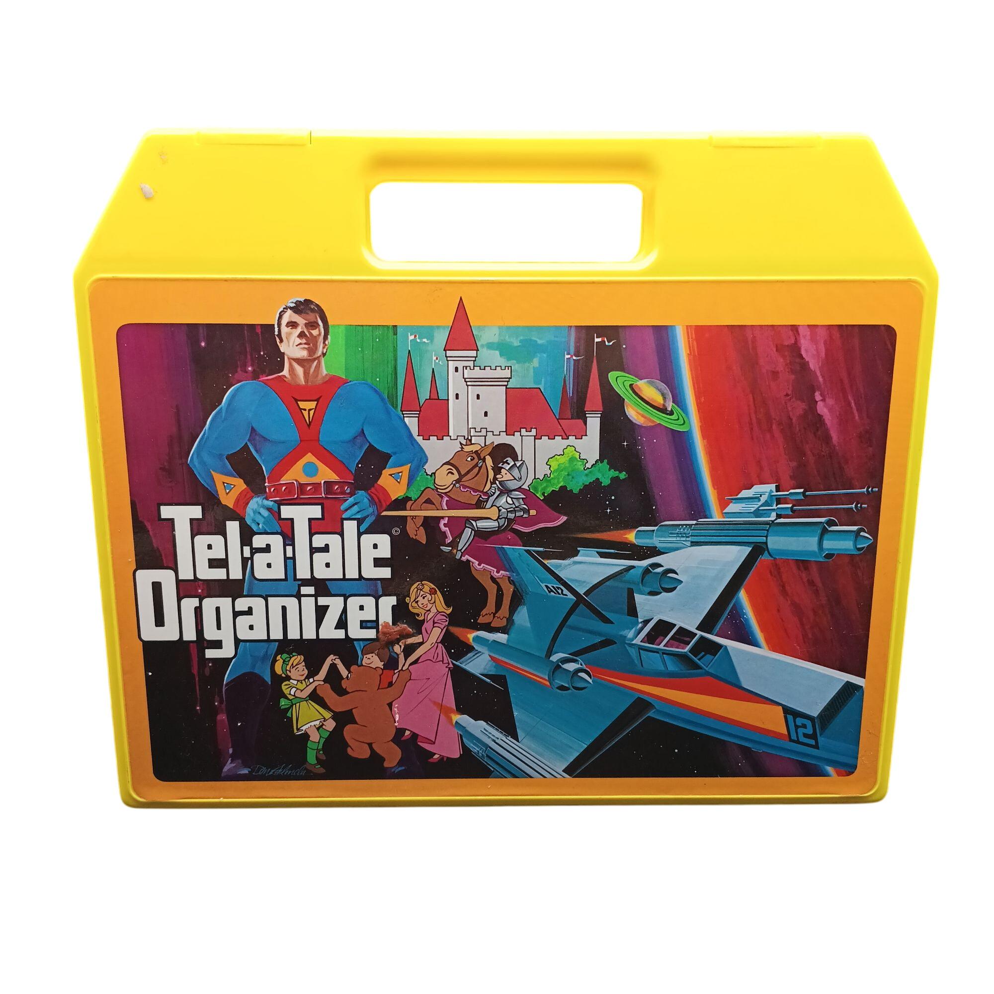 Vintage 1980s Tell-a-tale Organizer With Story Books & Matching