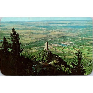 Cartolina d'epoca del 1968, Vista del santuario di Will Rogers a Colorado Springs, usata