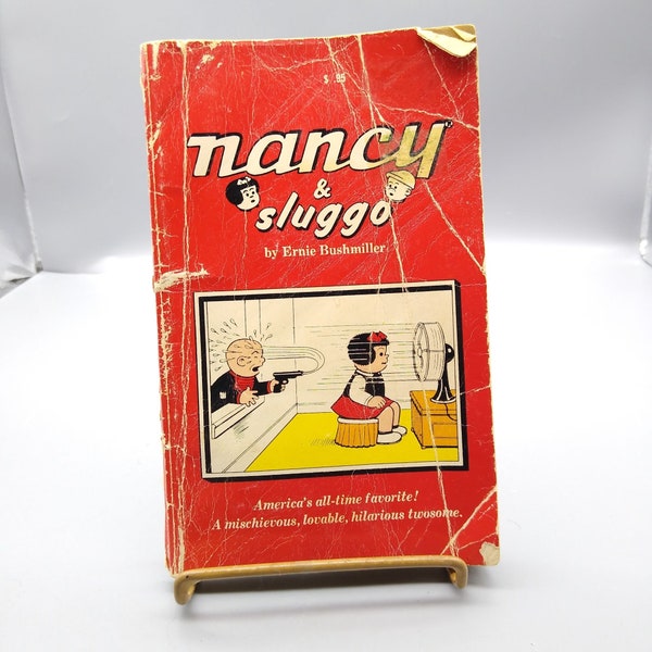 Vintage Nancy and Sluggo Paperback Book, Ernie Bushmiller Tempo Books 1976